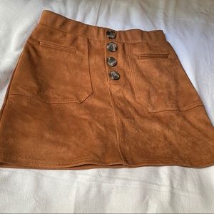 Brown Mini Skirt